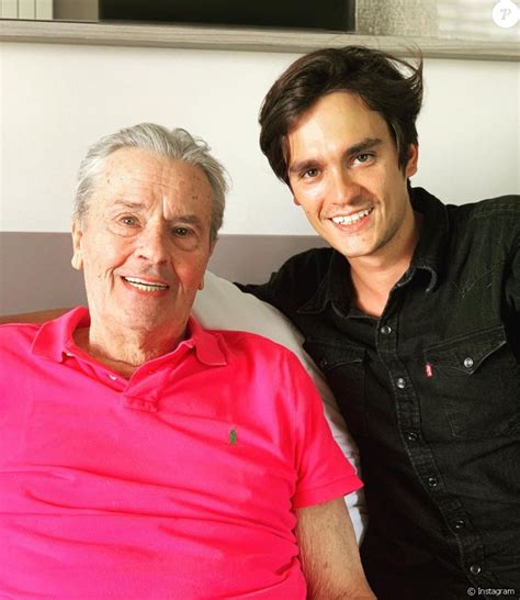 Alain-Fabien et son père, le grand Alain Delon. Septembre 2019 - Purepeople