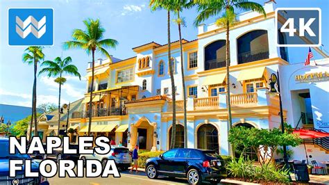 [4K] 5th Avenue in Downtown Naples, Florida USA - Walking Tour Vlog & Vacation Travel Guide 🎧 ...