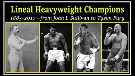 A brief chronology of lineal heavyweight champions - YouTube