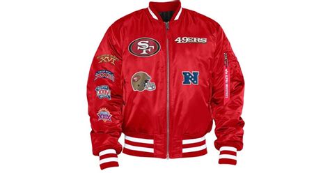 Alpha Industries San Francisco 49ers X Alpha X New Era Ma-1 Bomber ...