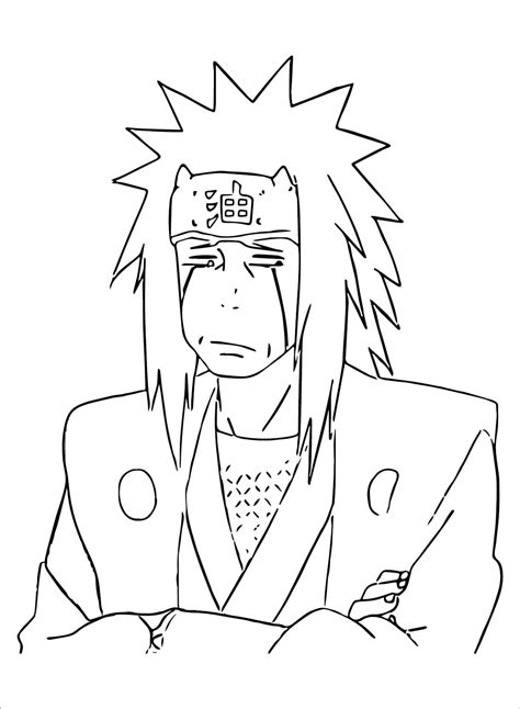 Jiraiya with Funny Face coloring page - Download, Print or Color Online ...