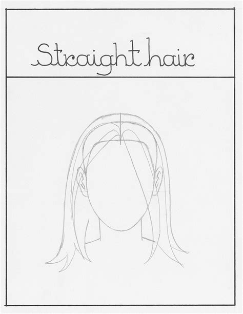 Long Straight Hair Drawing