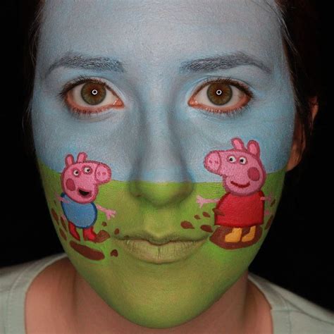 Peppa Pig Face Paint Design by Ana Cedoviste | Face painting designs ...