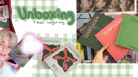 txt temptation album unboxing target exclusive | unboxing + mini target vlog - YouTube