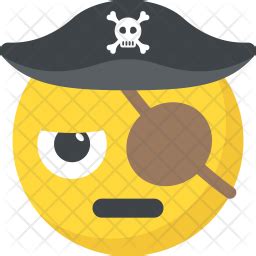 Pirate Emoji Icon - Download in Flat Style