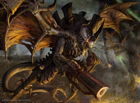 Winged Hive Tyrant MtG Art from Warhammer 40000 Set by Antonio José ...