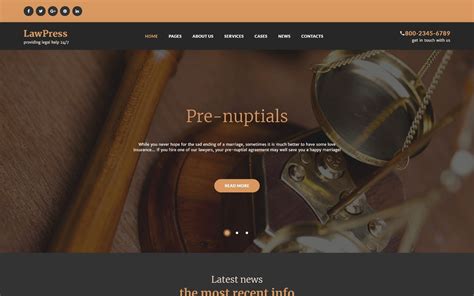 LawPress - Law Firm Responsive WordPress Theme