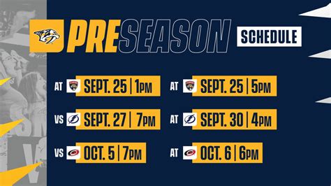 Predators to Play Six-Game 2023 Preseason Schedule | Nashville Predators