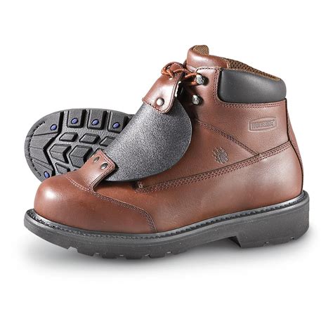 Men's Wolverine® Metatarsal Guard Steel Toe Boots, Brown - 183185, Work ...