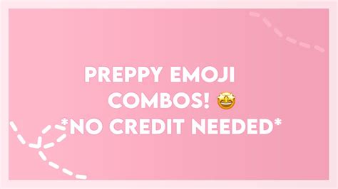 Preppy emoji combos! 🤩 | Emoji combos | pinkyemmaxo - YouTube