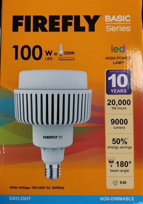 100W LED High Power Lamp E40 220V AC 50/60HZ, 100W LED Bulb | Lazada PH