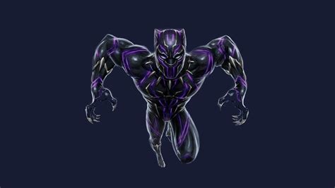 Marvel Black Panther illustration HD wallpaper | Wallpaper Flare