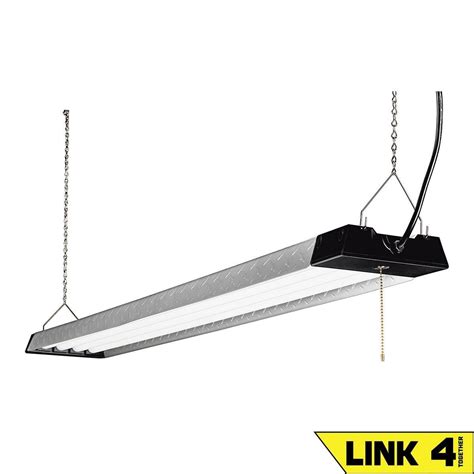 10,000 Lumen, 4 Ft. Linkable Diamond Plate LED Hanging Shop Light | Led ...