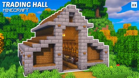 Villager Trading Hall Design Minecraft Simple