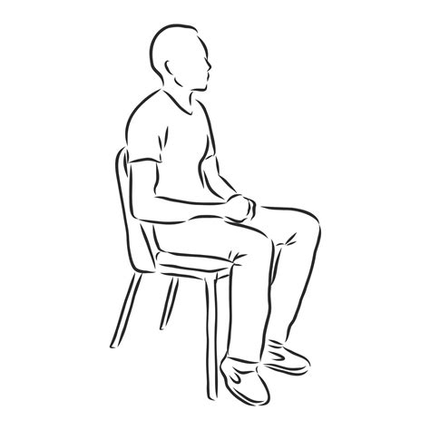 man sitting vector sketch 8656006 Vector Art at Vecteezy