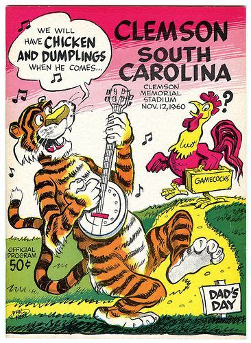 Clemson vs South Carolina November 12, 1960 | Gamecocks, Clemson tigers ...