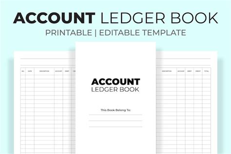 Premium Vector | Account ledger book