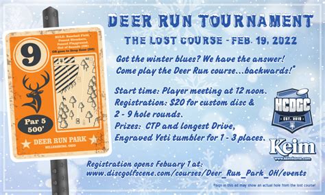 Deer Run Winter Tournament (The Lost Course) (2022, Holmes County Disc ...