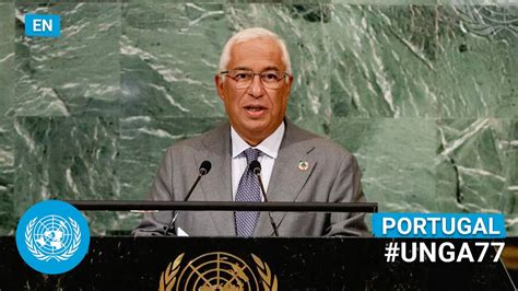 🇵🇹 Portugal - Prime Minister Addresses United Nations General Debate (English), 77th Session | # ...