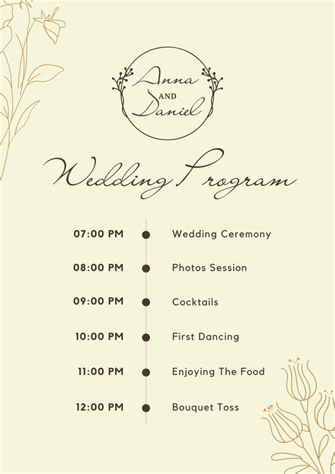 Infographic Wedding Program - Fun Wedding Program - Fun Facts Wedding ...