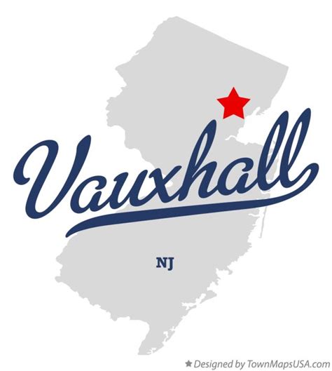 Map of Vauxhall, NJ, New Jersey