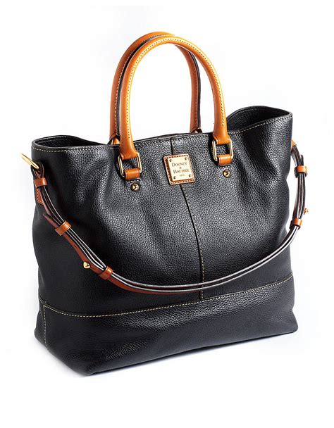 Dooney & Bourke Dillen Chelsea Leather Shopper Tote Bag in Black | Lyst