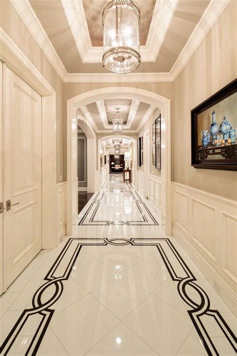 How we can use white marble with colorful marble for Flooring Elevation ...