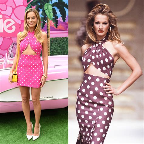 Margot Robbie Borrows From the “Real-Life Barbie” in Pink Valentino ...