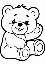 Cute Teddy Bear Coloring Pages Pdf  Coloringfoldercom sketch template