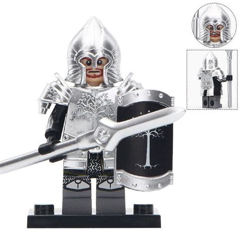 Gondor Soldier Infantry with Armor The Lord of the Rings Lego Minifigures Gift - Figures