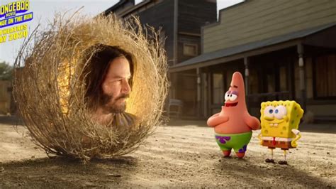 SpongeBob SquarePants Meets Keanu Reeves 'Sponge On The Run' Trailer ...