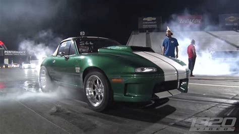 This Mental Monster Miata With V8 Power Conquers All At Drag Strip