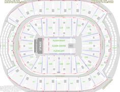 Detailed seat numbers chart with rows and blocks layout Hydro SSE Arena Glasgow seating plan ...