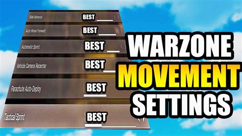 The *BEST* Warzone MOVEMENT Settings For CONSOLE AND PC SEASON 6😱 ...