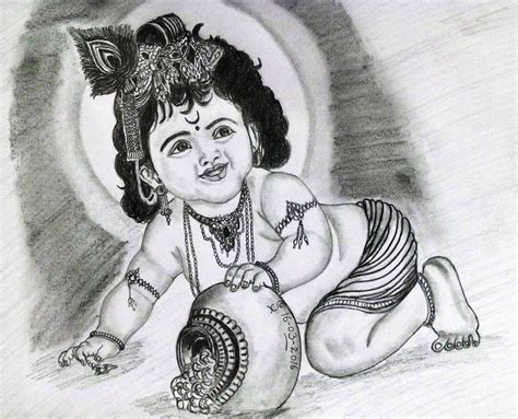 Lord Krishna Drawings Pencil