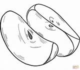Apple slices coloring Page  Free Printable Coloring Pages sketch template