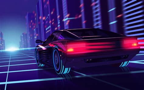 3840x2400 Synthwave Ferrari Testarossa 4k 4K ,HD 4k Wallpapers,Images,Backgrounds,Photos and ...