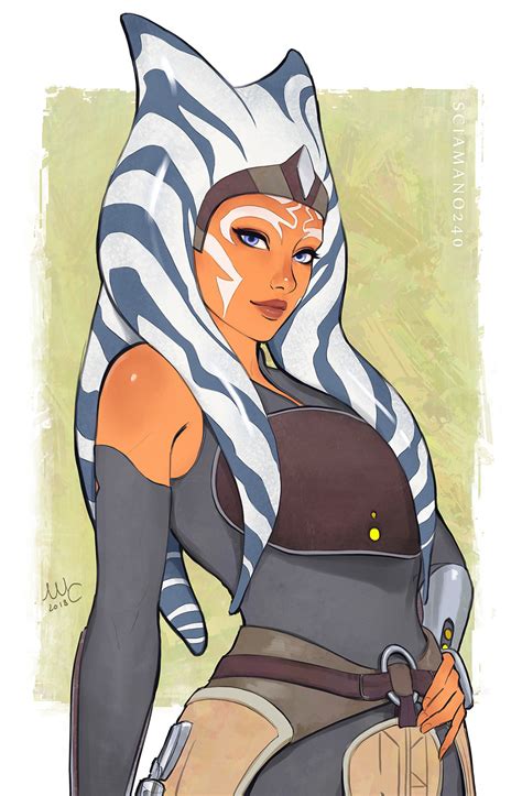 Sciamano240 • Small fanart of Ahsoka made for my friend Mith....