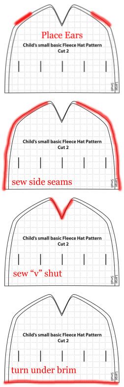 Easy Fleece Hat tutorial {free pattern} Monster Mash up | Fleece hat ...