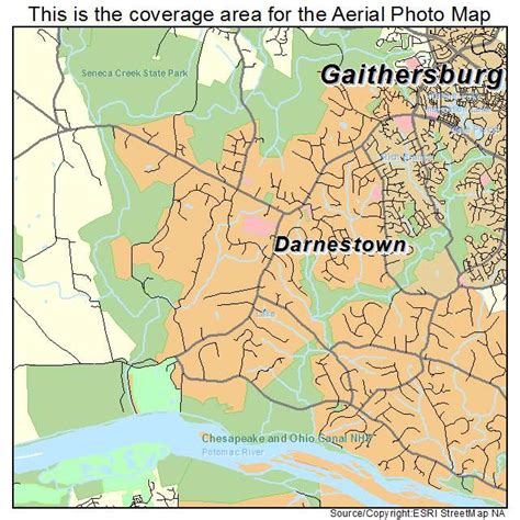 Aerial Photography Map of Darnestown, MD Maryland