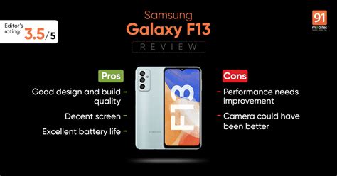 Samsung Galaxy F13 Review - Pros and cons, Verdict | 91Mobiles