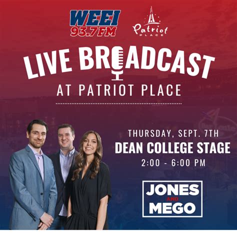 WEEI Live on the Dean College Stage | Patriot Place