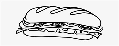 Sandwich Clipart Black And White