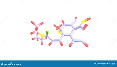 Lysergic Acid Diethylamide or LSD Molecule Isolated on White Stock Illustration - Illustration ...