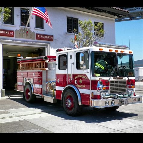 San Francisco Fire Department. | Fire trucks, Fire apparatus, Fire department