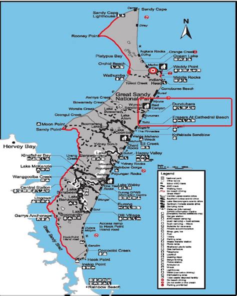 Map Of Fraser Island Fraser Island Island Map Fraser Island Australia - Bank2home.com