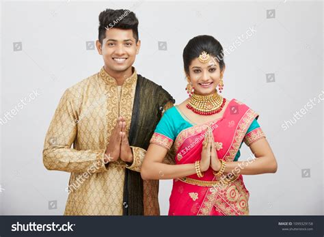 Attractive Happy North Indian Couple Traditional Stock Photo 1099329158 | Shutterstock