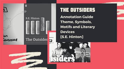 The Outsiders Annotation Guide [Theme, Symbols, Motifs and Literary ...