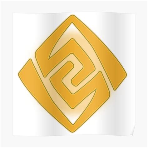 "Genshin Impact - Geo Element Vision Symbol" Poster for Sale by astrocomposer | Redbubble