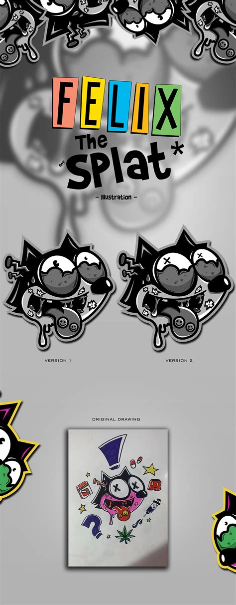 Felix The Cat - Sticker Design/Illustration :: Behance